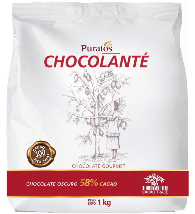 Chocolanté semi amargo 58% drops 1 kg – Central Gourmet