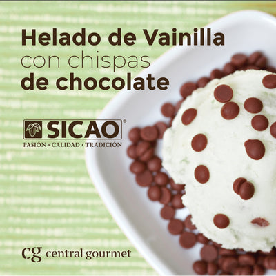 Helado de Vainilla con Chispas de Chocolate