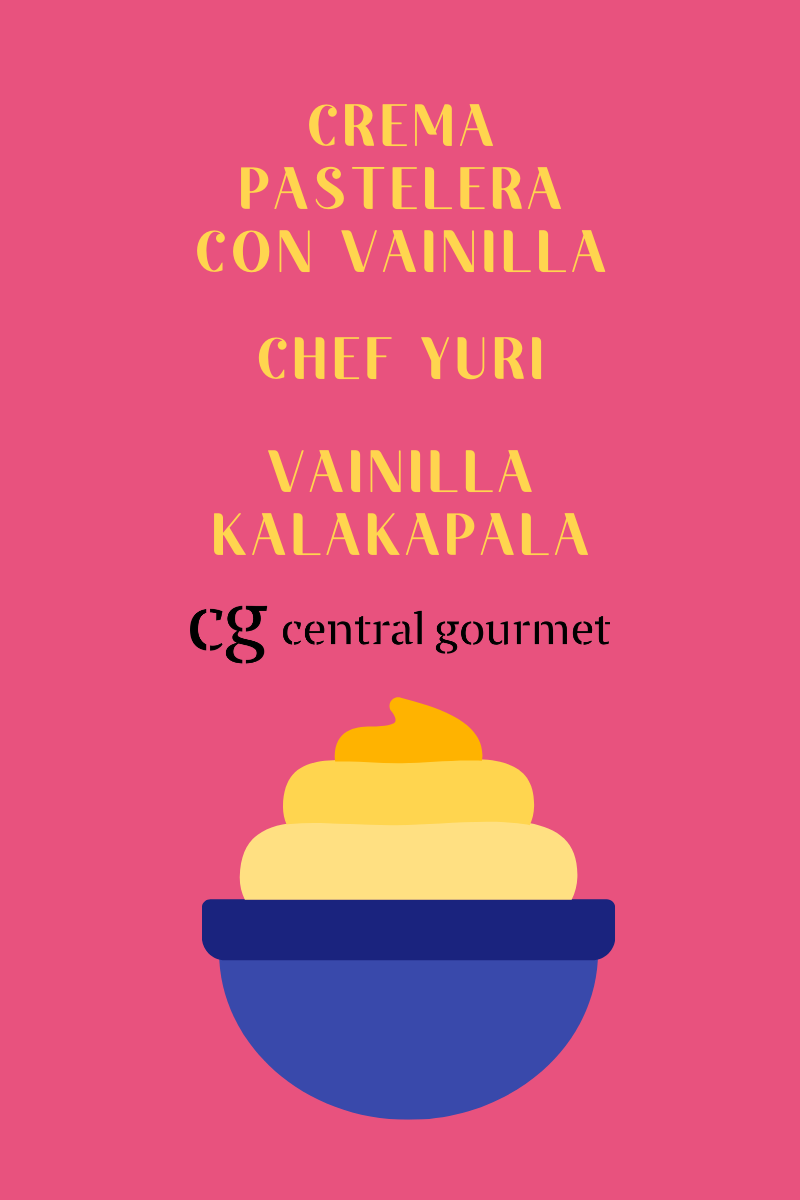 Crema pastelera con vainilla