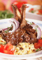 Costillas de Cordero y Risotto de Champiñones