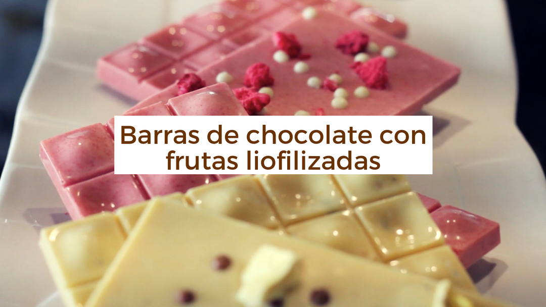 Receta Barras de Chocolate con Frutas Liofilizadas
