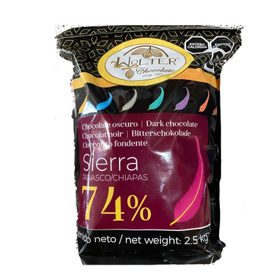 Chocolate amargo 74% Wolter Sierra Tabasco