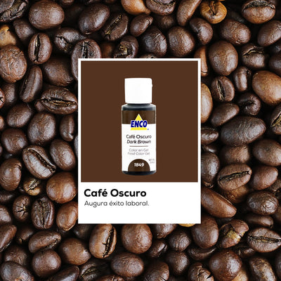 Colorante en gel Enco Café Oscuro