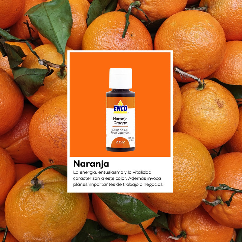 Colorante en gel Enco Naranja