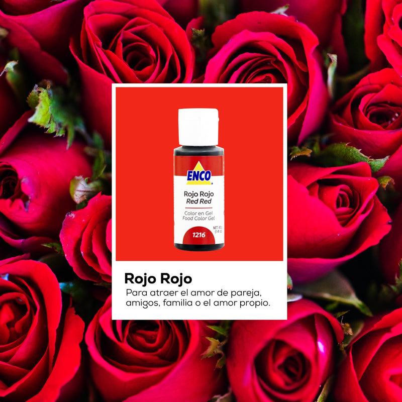Colorante en gel Enco Rojo Rojo