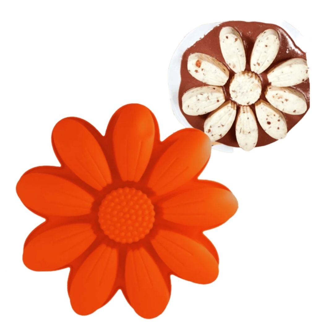 molde de silicon flores margaritas