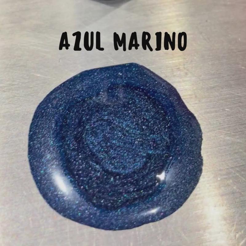 Manteca de cacao natural pintada color azul marino