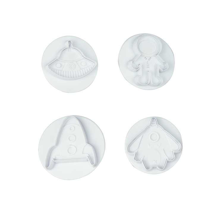 Juego de Cortadores para galletas con Eyector Viaje al Espacio