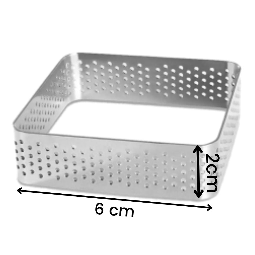 aro perforaro para tartas en forma cuadrada