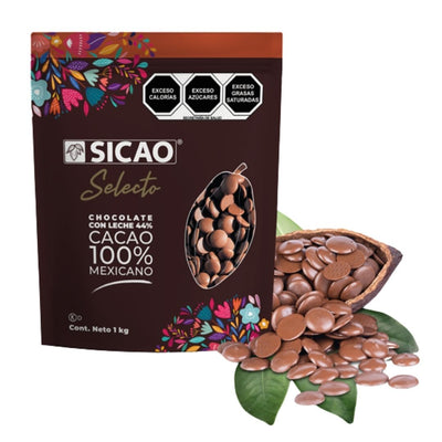 chocolate con leche 44% cacao sicao selecto
