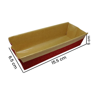 Molde de cartón para horno en forma de panqué de 15.5 cm