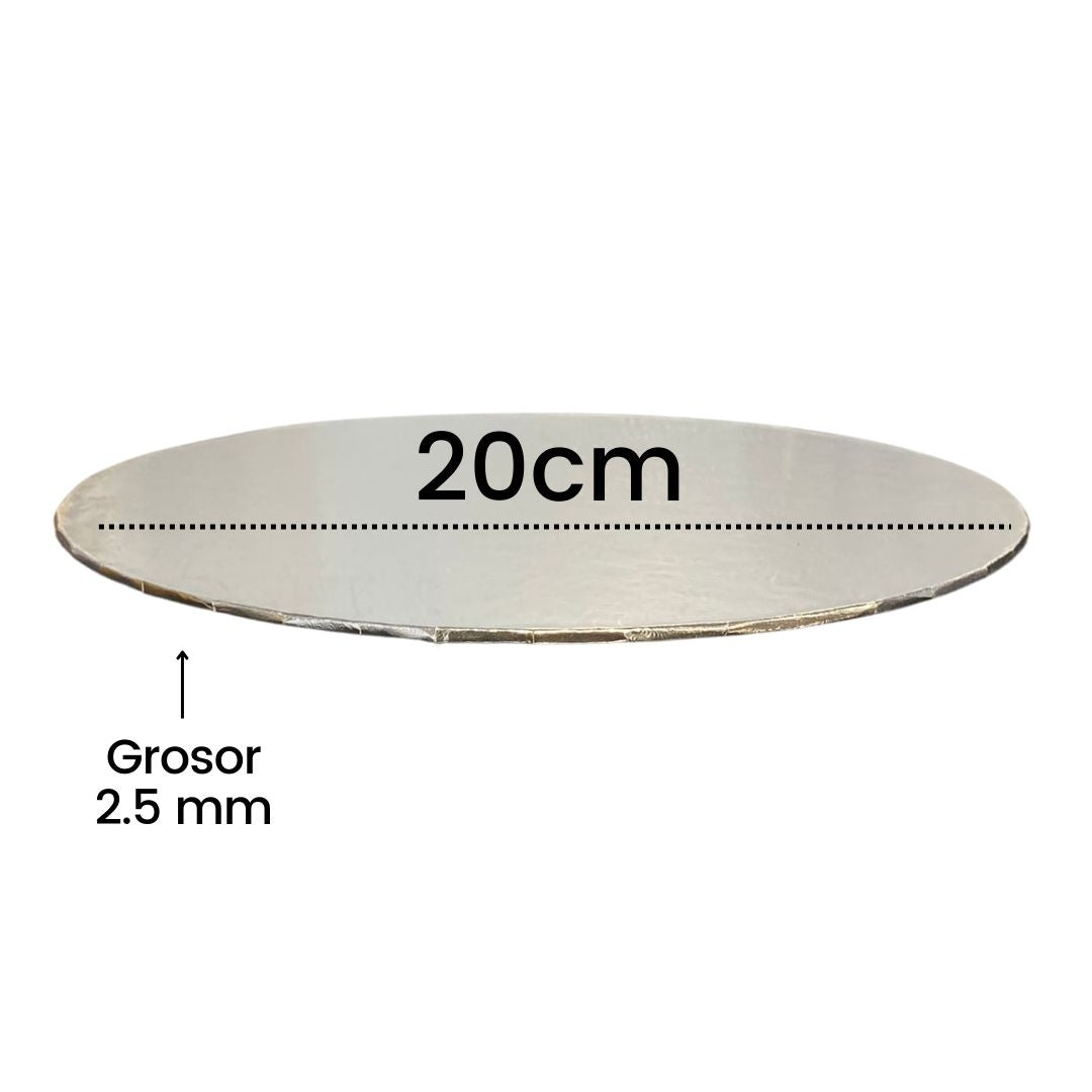base para pastel plata