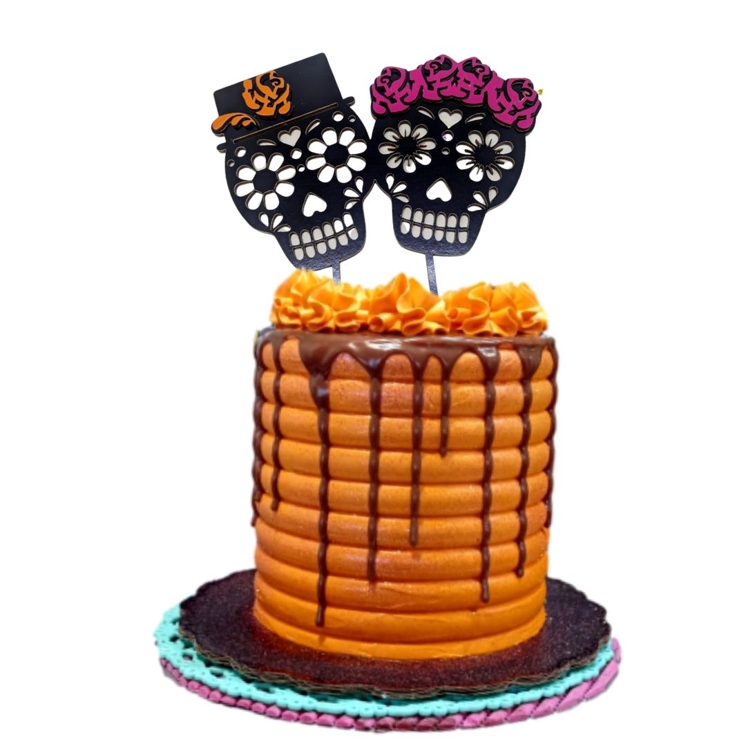 cake topper catrines para halloween
