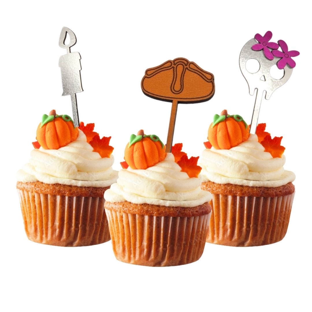 letreros para cupcakes en forma de ofrenda