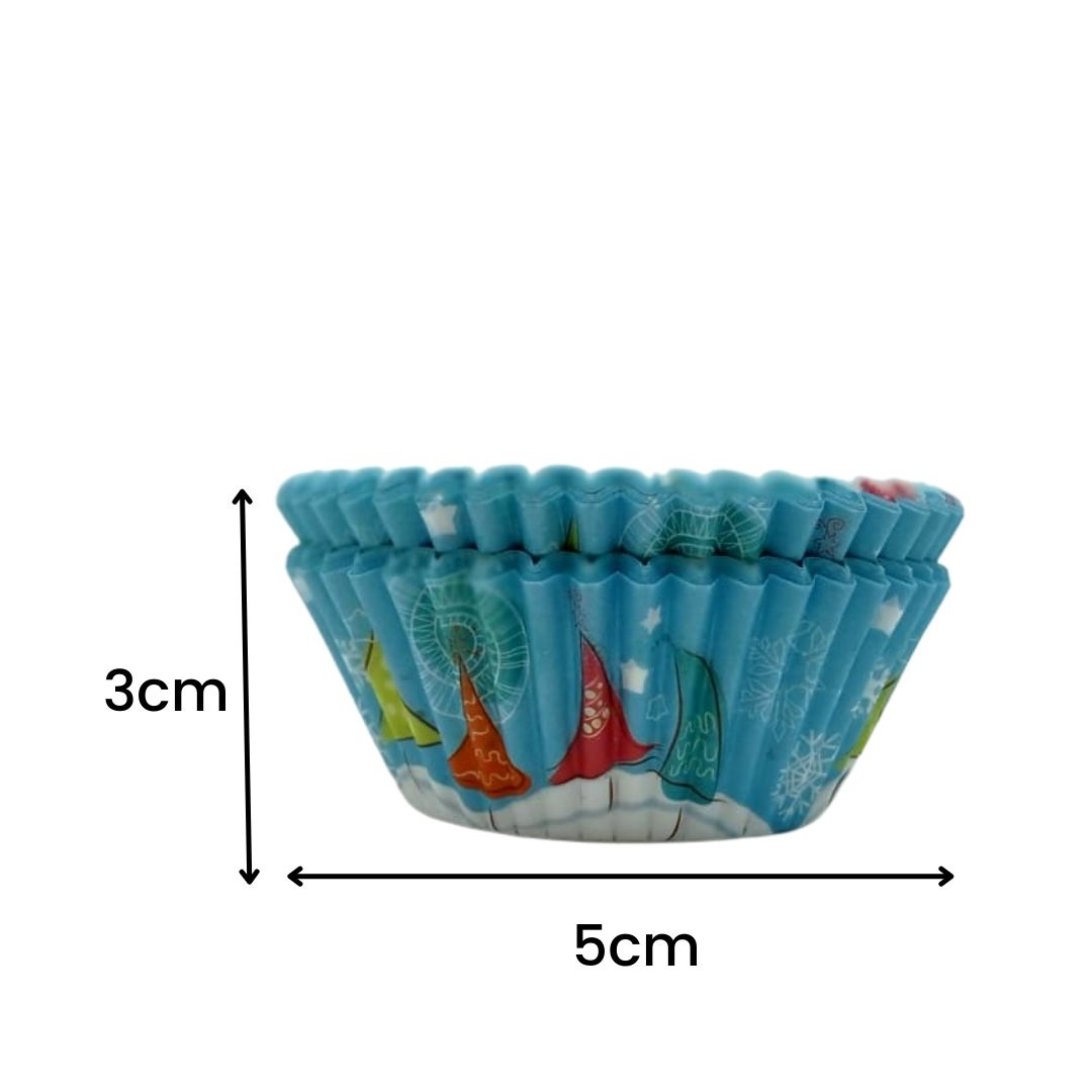 capacillo de papel para cupcake navidad