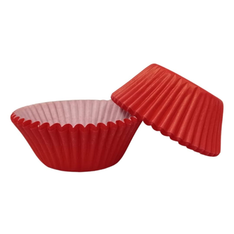 capacillos de papel color rojo para cupckaes