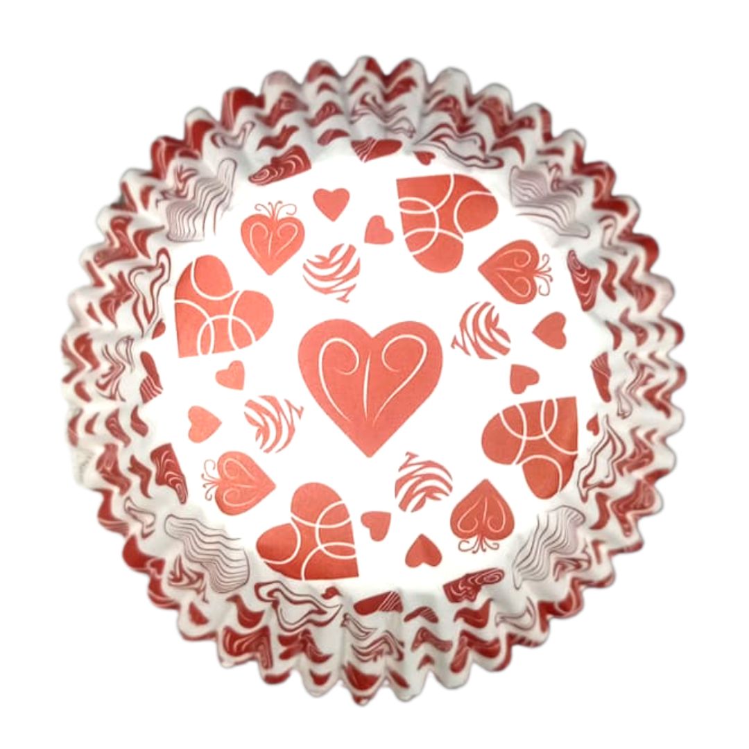 capacillo de papel corazones