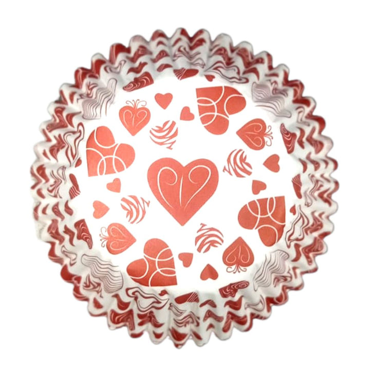 capacillo de papel corazones