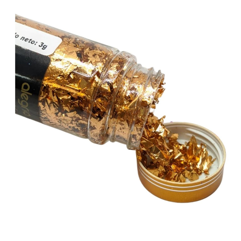 hoja de oro decorativa color cobre