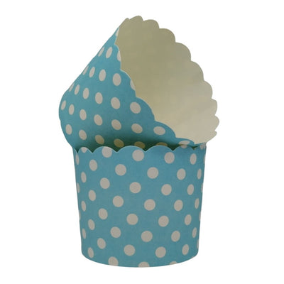 vaso-de-cartón-para-cupcakes-azul-con-puntos