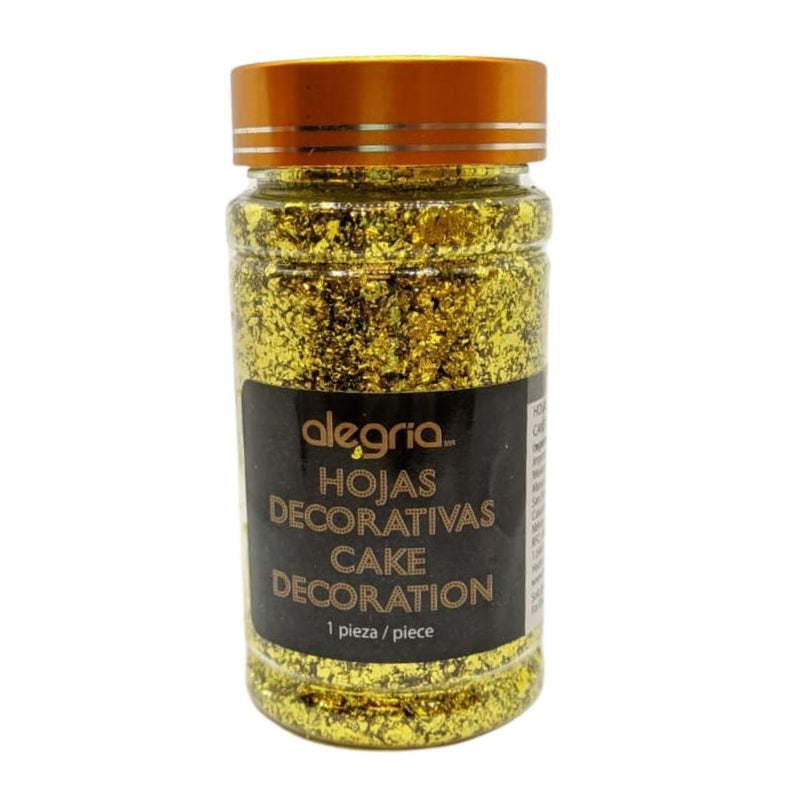 hoja de oro decorativa color amarillo