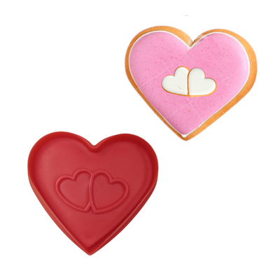 cortadores de galletas en forma de corazon