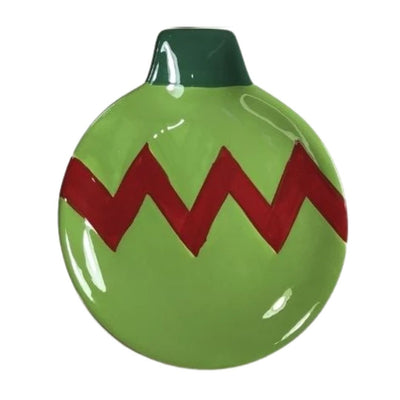 plato navideño en forma de esfera